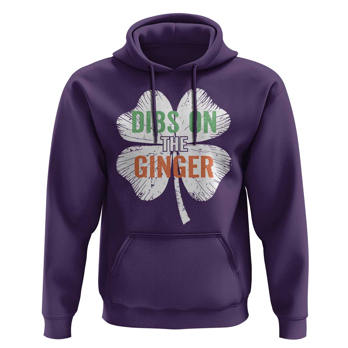 Funny St Patricks Day Dibs On The Ginger Hoodie Irish Redhead Shamrock