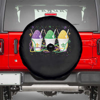 Funny Mardi Gras Snowballs Fat Tuesday Carnival Beads Spare Tire Cover