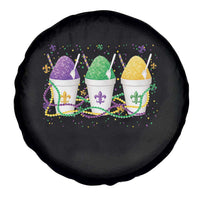 Funny Mardi Gras Snowballs Fat Tuesday Carnival Beads Spare Tire Cover