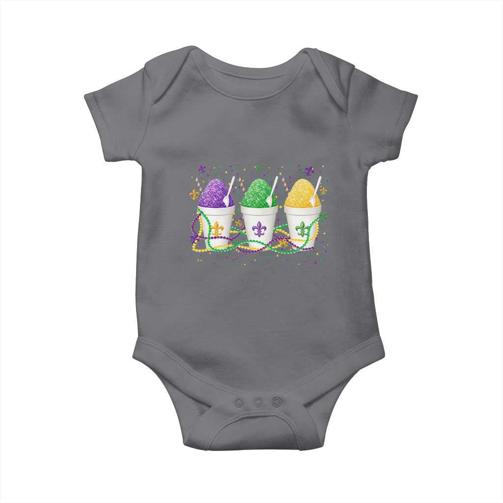 Funny Mardi Gras Snowballs Fat Tuesday Carnival Beads Baby Onesie