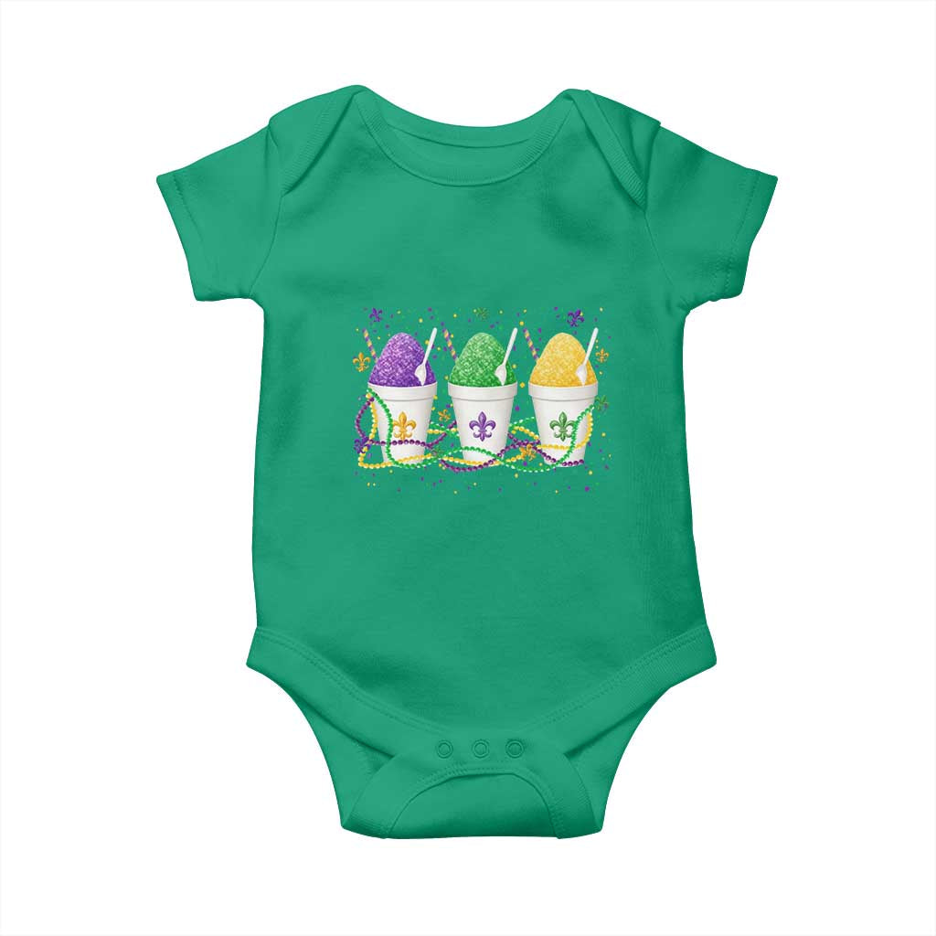 Funny Mardi Gras Snowballs Fat Tuesday Carnival Beads Baby Onesie