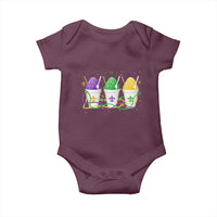 Funny Mardi Gras Snowballs Fat Tuesday Carnival Beads Baby Onesie