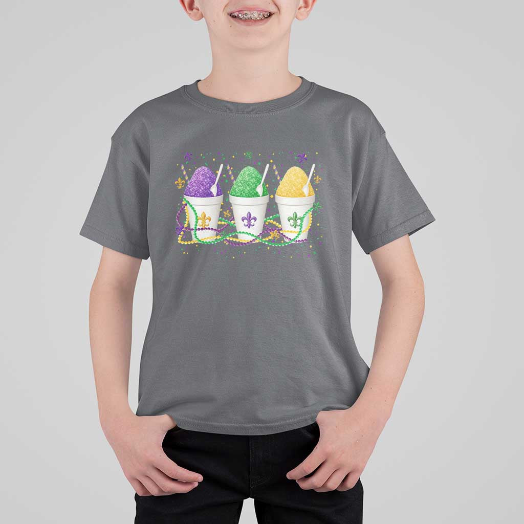 Funny Mardi Gras Snowballs Fat Tuesday Carnival Beads T Shirt For Kid