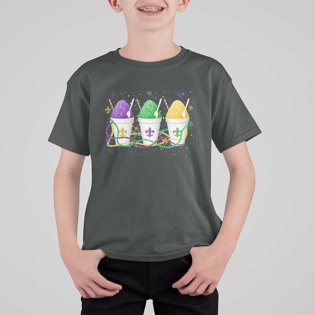 Funny Mardi Gras Snowballs Fat Tuesday Carnival Beads T Shirt For Kid