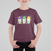 Funny Mardi Gras Snowballs Fat Tuesday Carnival Beads T Shirt For Kid