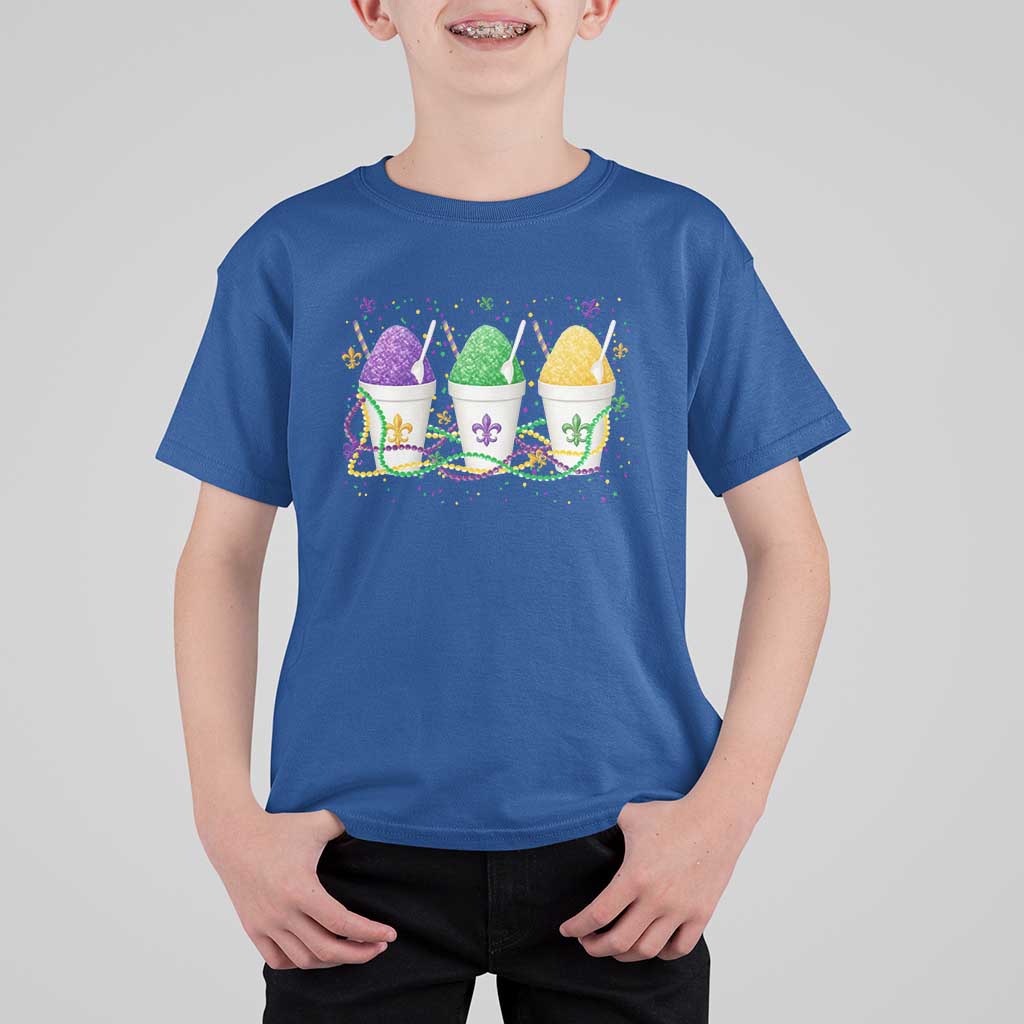 Funny Mardi Gras Snowballs Fat Tuesday Carnival Beads T Shirt For Kid