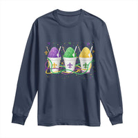 Funny Mardi Gras Snowballs Fat Tuesday Carnival Beads Long Sleeve Shirt