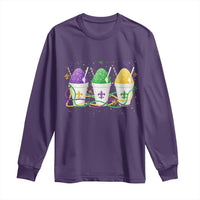 Funny Mardi Gras Snowballs Fat Tuesday Carnival Beads Long Sleeve Shirt