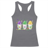 Funny Mardi Gras Snowballs Fat Tuesday Carnival Beads Racerback Tank Top