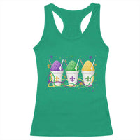 Funny Mardi Gras Snowballs Fat Tuesday Carnival Beads Racerback Tank Top