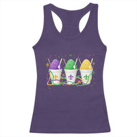 Funny Mardi Gras Snowballs Fat Tuesday Carnival Beads Racerback Tank Top