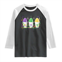Funny Mardi Gras Snowballs Fat Tuesday Carnival Beads Raglan Shirt