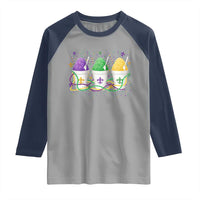 Funny Mardi Gras Snowballs Fat Tuesday Carnival Beads Raglan Shirt