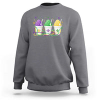 Funny Mardi Gras Snowballs Fat Tuesday Carnival Beads Sweatshirt