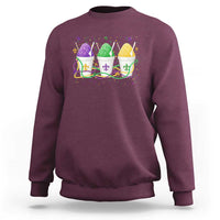 Funny Mardi Gras Snowballs Fat Tuesday Carnival Beads Sweatshirt