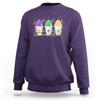 Funny Mardi Gras Snowballs Fat Tuesday Carnival Beads Sweatshirt