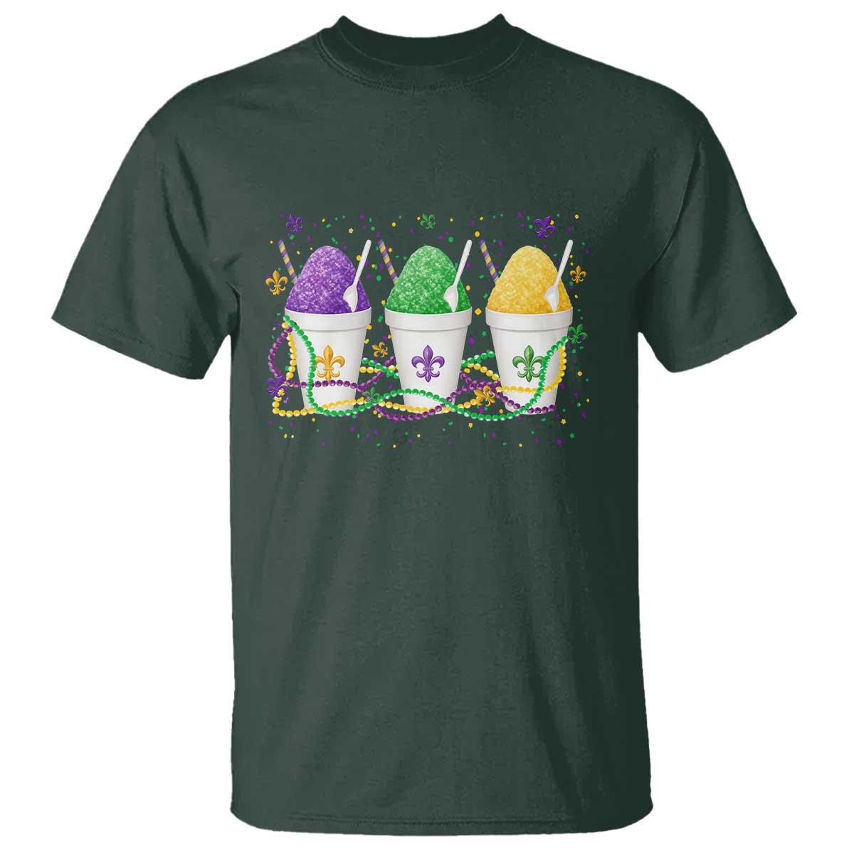 Funny Mardi Gras Snowballs Fat Tuesday Carnival Beads T Shirt