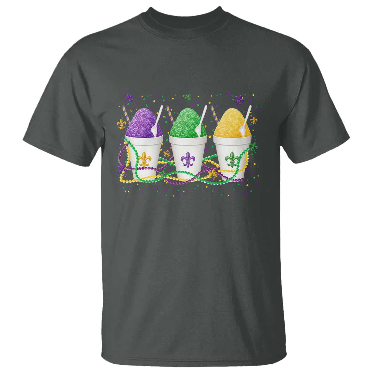 Funny Mardi Gras Snowballs Fat Tuesday Carnival Beads T Shirt