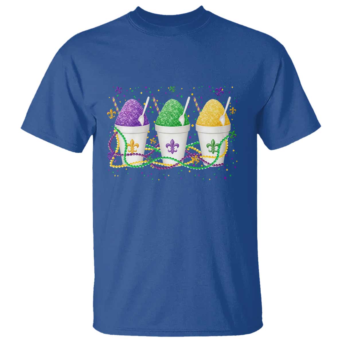 Funny Mardi Gras Snowballs Fat Tuesday Carnival Beads T Shirt