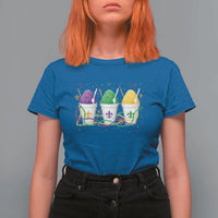 Funny Mardi Gras Snowballs Fat Tuesday Carnival Beads T Shirt For Women
