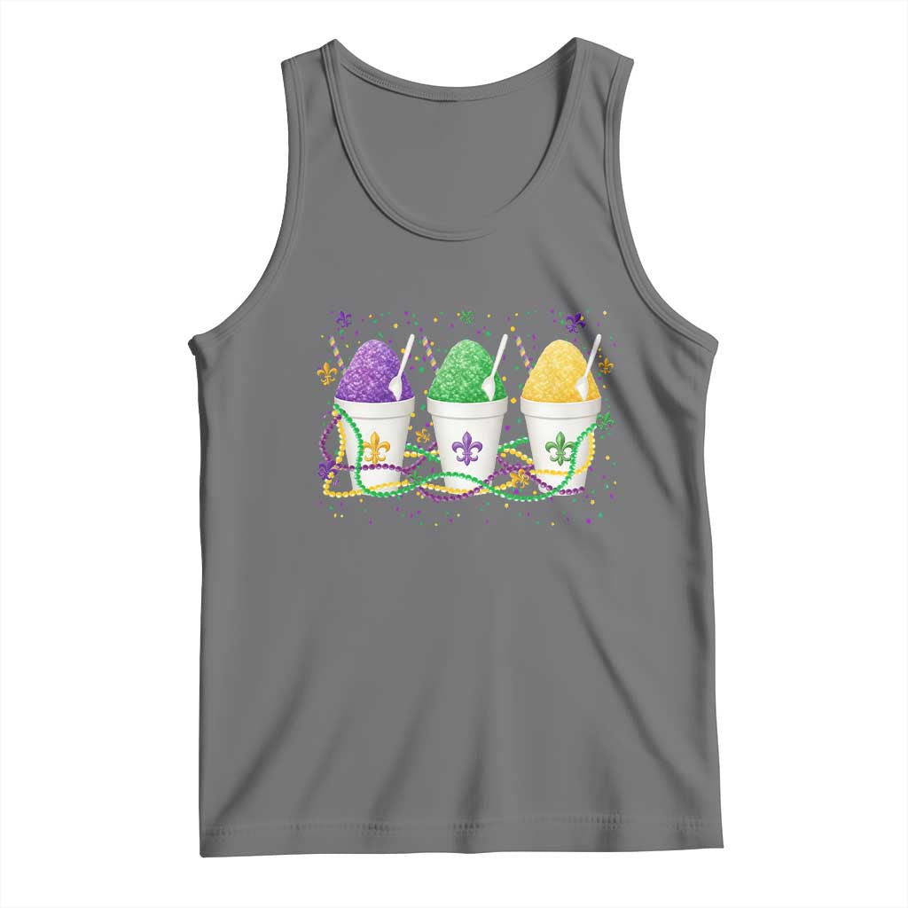 Funny Mardi Gras Snowballs Fat Tuesday Carnival Beads Tank Top
