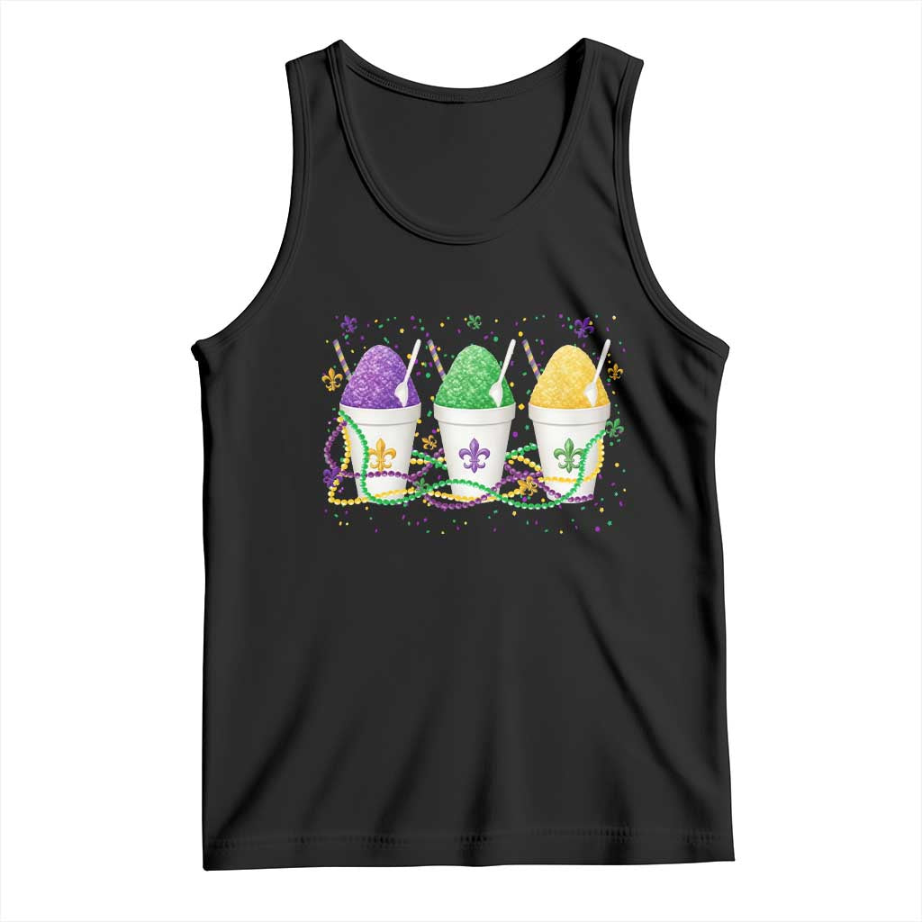 Funny Mardi Gras Snowballs Fat Tuesday Carnival Beads Tank Top