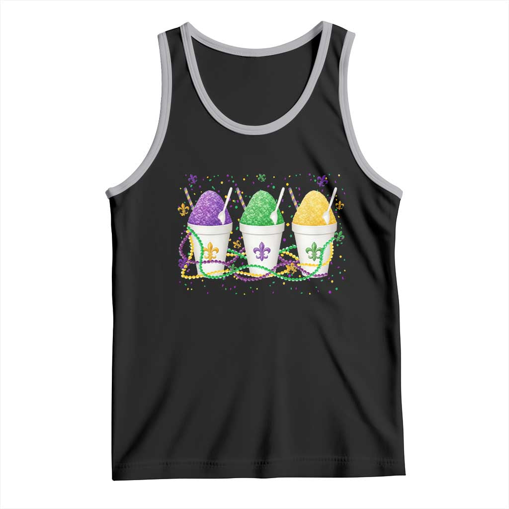 Funny Mardi Gras Snowballs Fat Tuesday Carnival Beads Tank Top