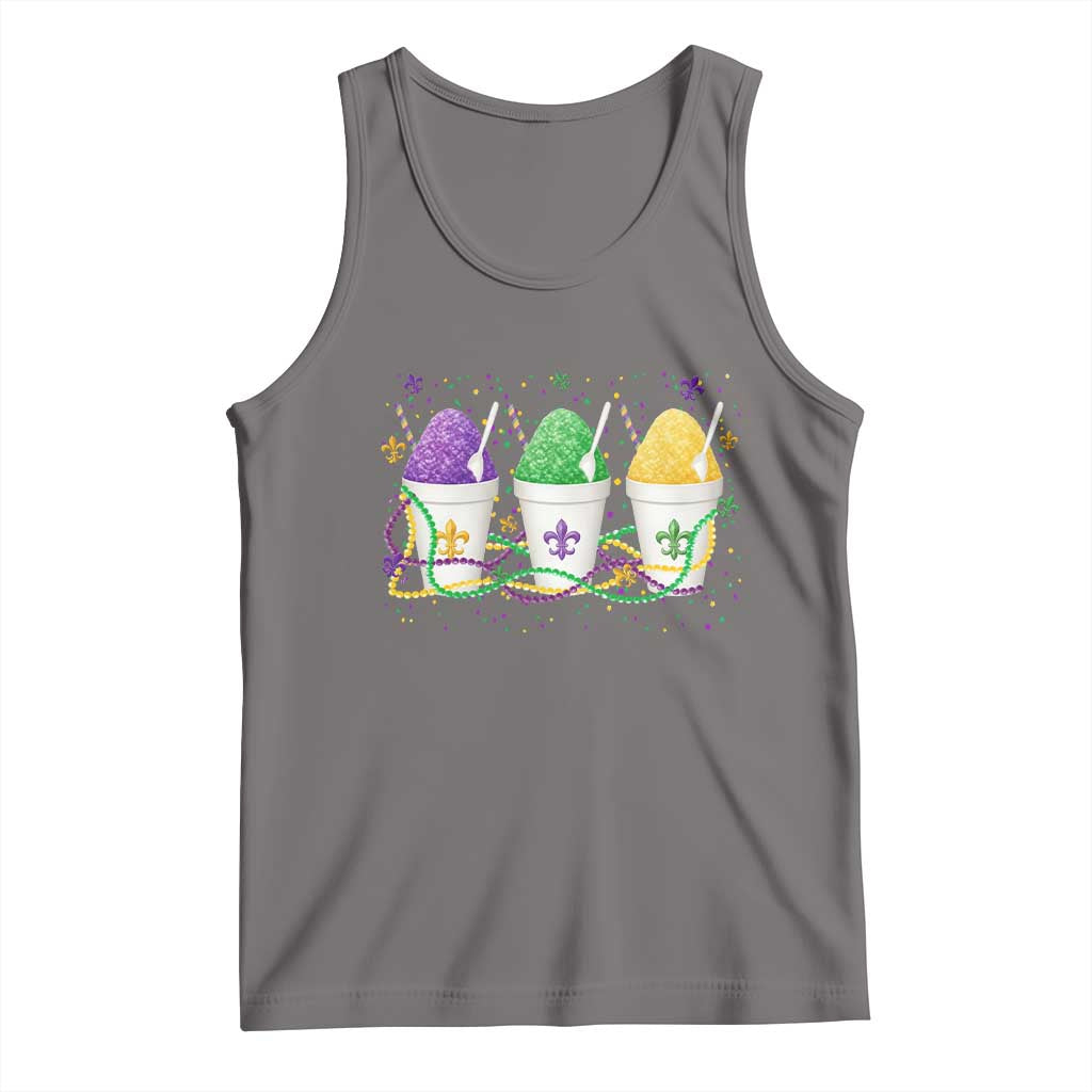 Funny Mardi Gras Snowballs Fat Tuesday Carnival Beads Tank Top