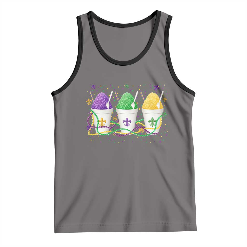 Funny Mardi Gras Snowballs Fat Tuesday Carnival Beads Tank Top
