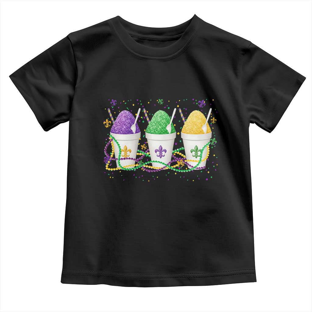 Funny Mardi Gras Snowballs Fat Tuesday Carnival Beads Toddler T Shirt