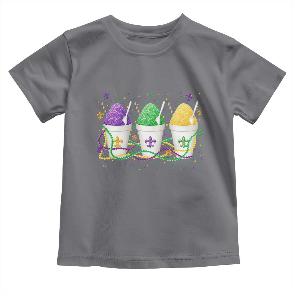 Funny Mardi Gras Snowballs Fat Tuesday Carnival Beads Toddler T Shirt