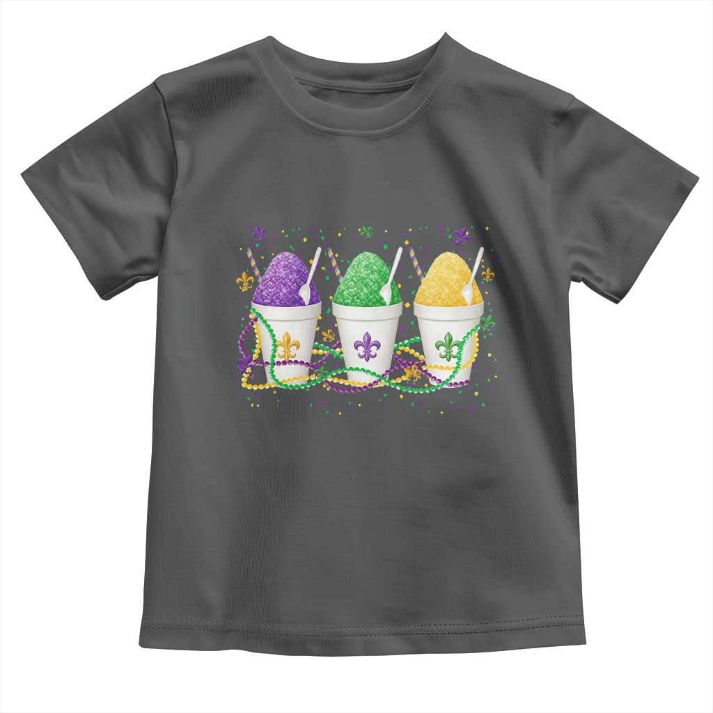 Funny Mardi Gras Snowballs Fat Tuesday Carnival Beads Toddler T Shirt