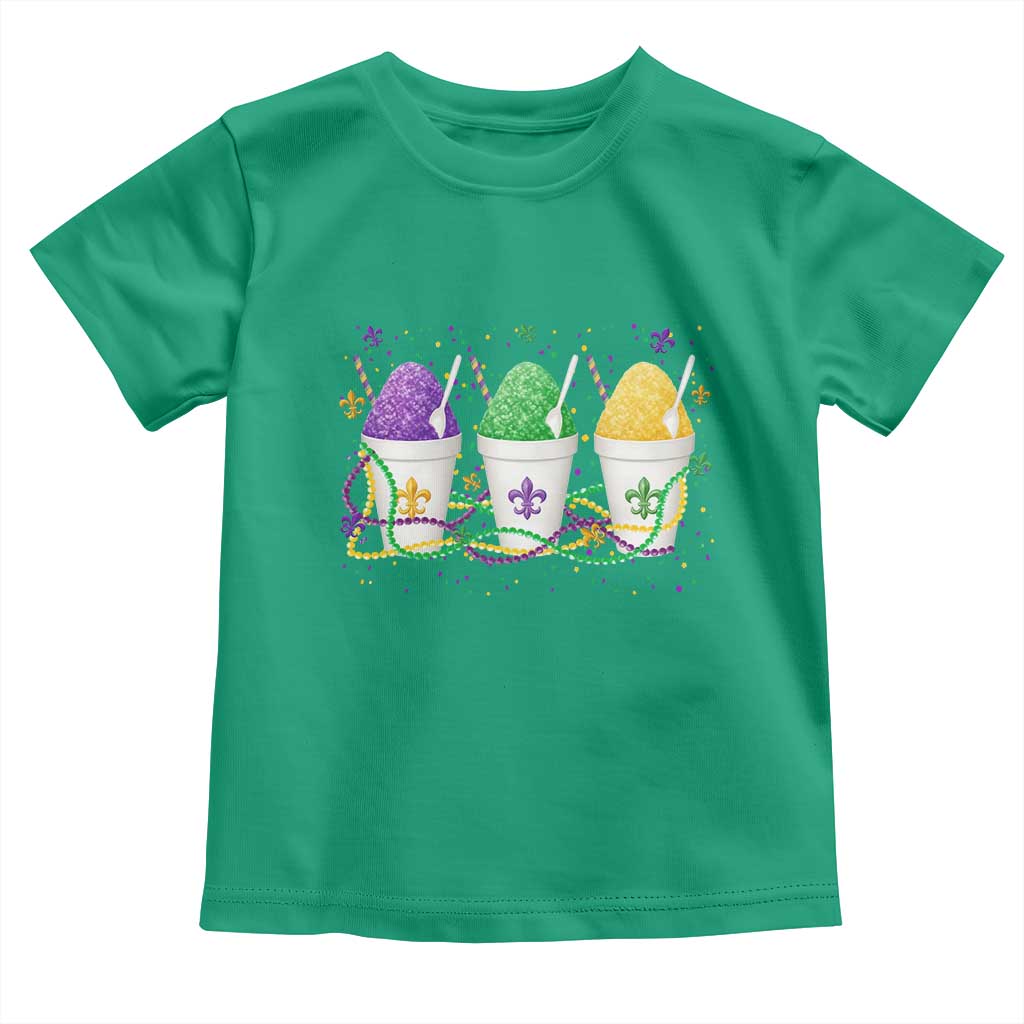 Funny Mardi Gras Snowballs Fat Tuesday Carnival Beads Toddler T Shirt