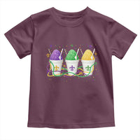 Funny Mardi Gras Snowballs Fat Tuesday Carnival Beads Toddler T Shirt