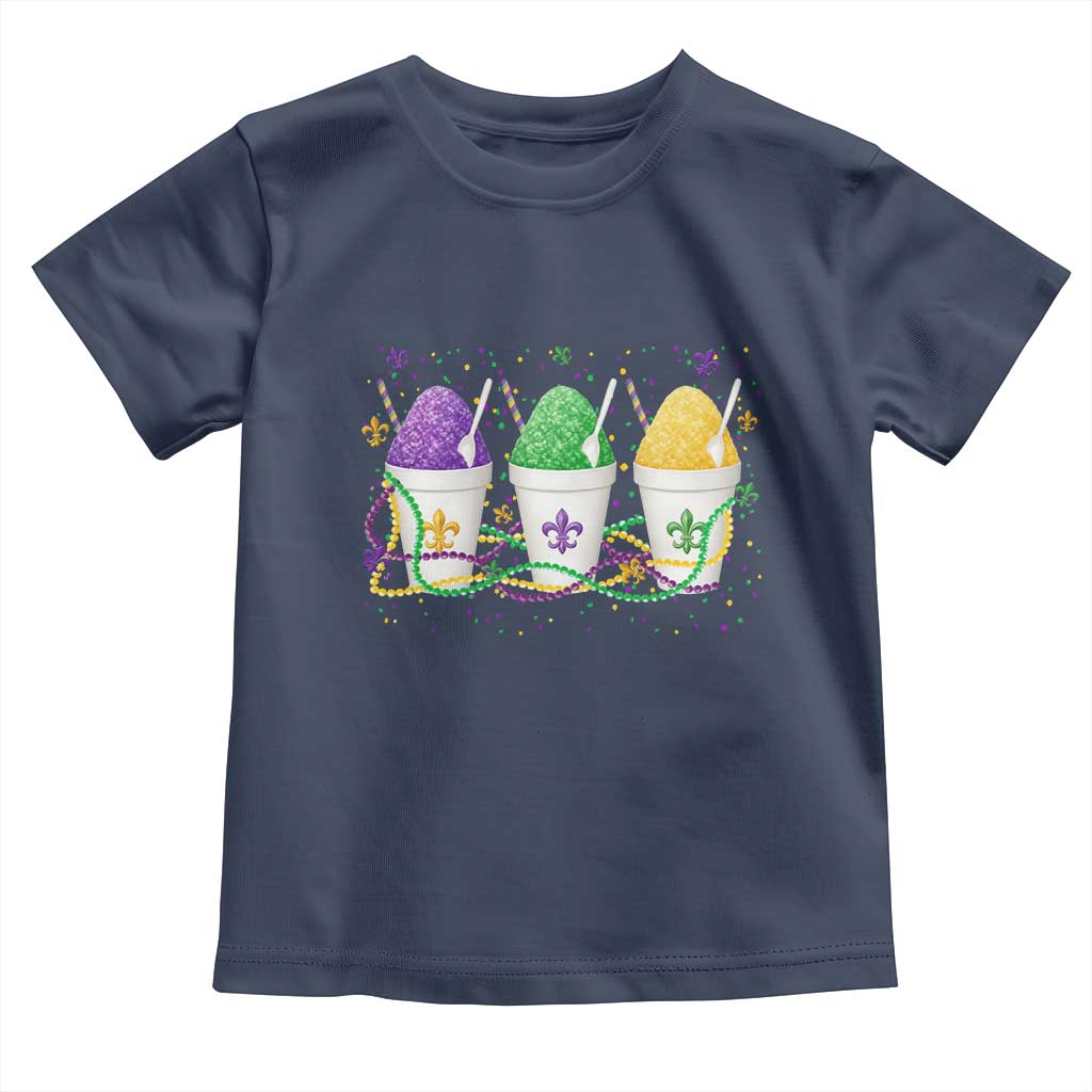 Funny Mardi Gras Snowballs Fat Tuesday Carnival Beads Toddler T Shirt