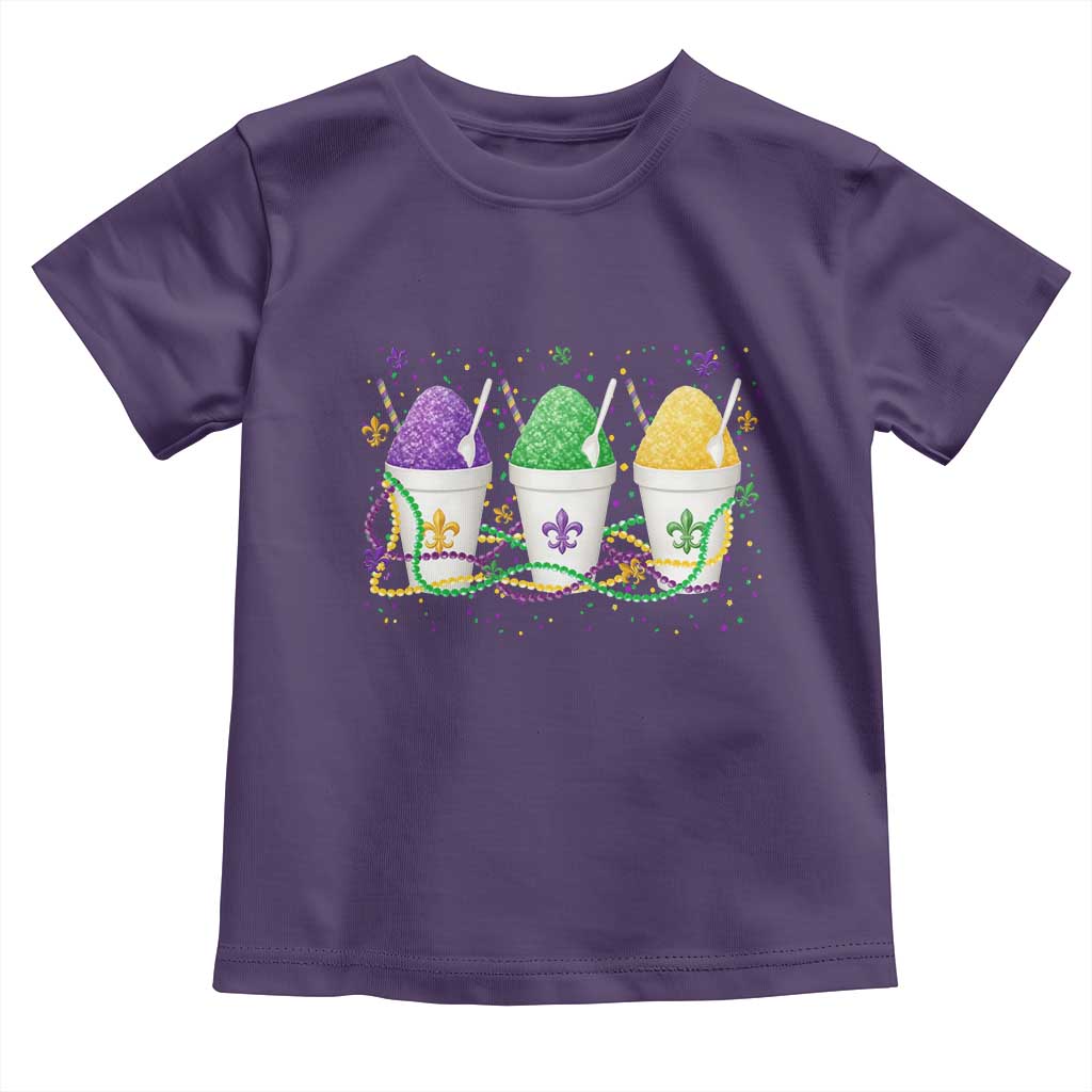 Funny Mardi Gras Snowballs Fat Tuesday Carnival Beads Toddler T Shirt