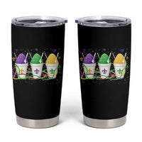 Funny Mardi Gras Snowballs Fat Tuesday Carnival Beads Tumbler Cup