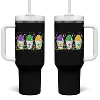 Funny Mardi Gras Snowballs Fat Tuesday Carnival Beads Tumbler With Handle