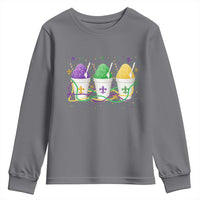 Funny Mardi Gras Snowballs Fat Tuesday Carnival Beads Youth Sweatshirt
