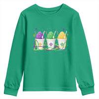Funny Mardi Gras Snowballs Fat Tuesday Carnival Beads Youth Sweatshirt