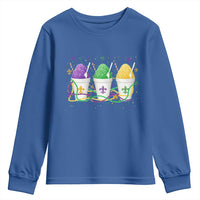 Funny Mardi Gras Snowballs Fat Tuesday Carnival Beads Youth Sweatshirt