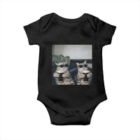 Funny Cat Drinking Irish Stout Beer Baby Onesie Black Beer and Cat Lovers