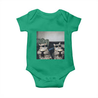 Funny Cat Drinking Irish Stout Beer Baby Onesie Black Beer and Cat Lovers