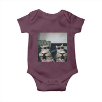 Funny Cat Drinking Irish Stout Beer Baby Onesie Black Beer and Cat Lovers