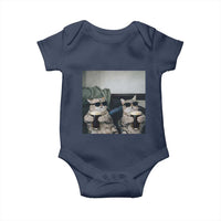Funny Cat Drinking Irish Stout Beer Baby Onesie Black Beer and Cat Lovers
