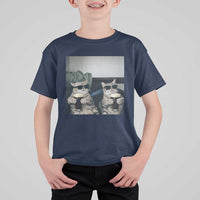 Funny Cat Drinking Irish Stout Beer T Shirt For Kid Black Beer and Cat Lovers