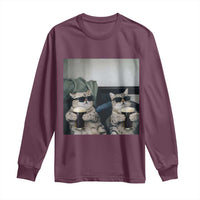 Funny Cat Drinking Irish Stout Beer Long Sleeve Shirt Black Beer and Cat Lovers