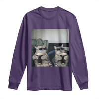 Funny Cat Drinking Irish Stout Beer Long Sleeve Shirt Black Beer and Cat Lovers