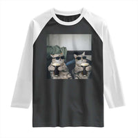 Funny Cat Drinking Irish Stout Beer Raglan Shirt Black Beer and Cat Lovers