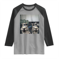 Funny Cat Drinking Irish Stout Beer Raglan Shirt Black Beer and Cat Lovers